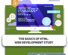 The basics of HTML. Web development study - Programming for children in Sophia