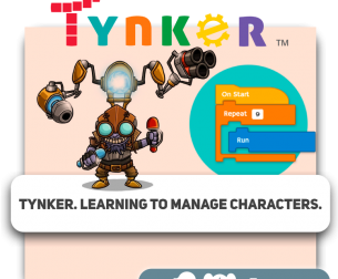 Tynker. Learning to manage characters.  - Programming for children in Sophia